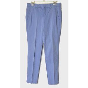 Vince Blue Stretch Cotton Straight Pants